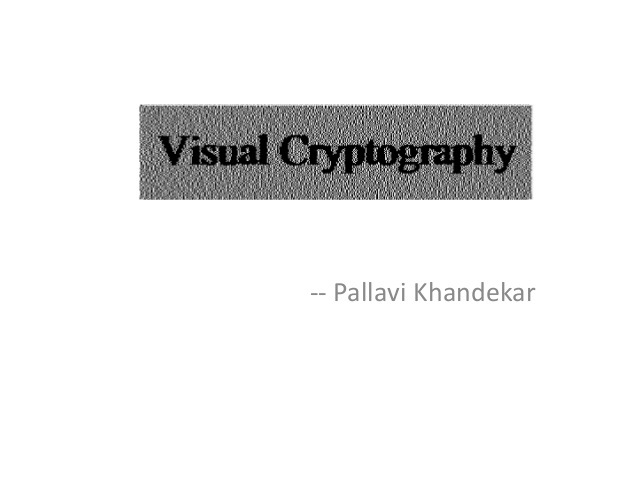 Visual Cryptography Projects In Matlab